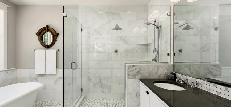bathroom shower door installation in Irvine